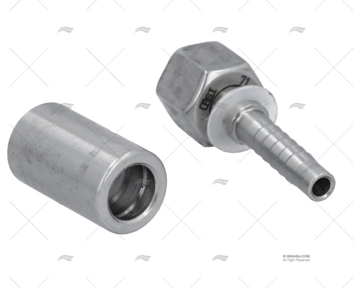 RACCORDO INOX 1/4" PRENSABILE BESENZONI