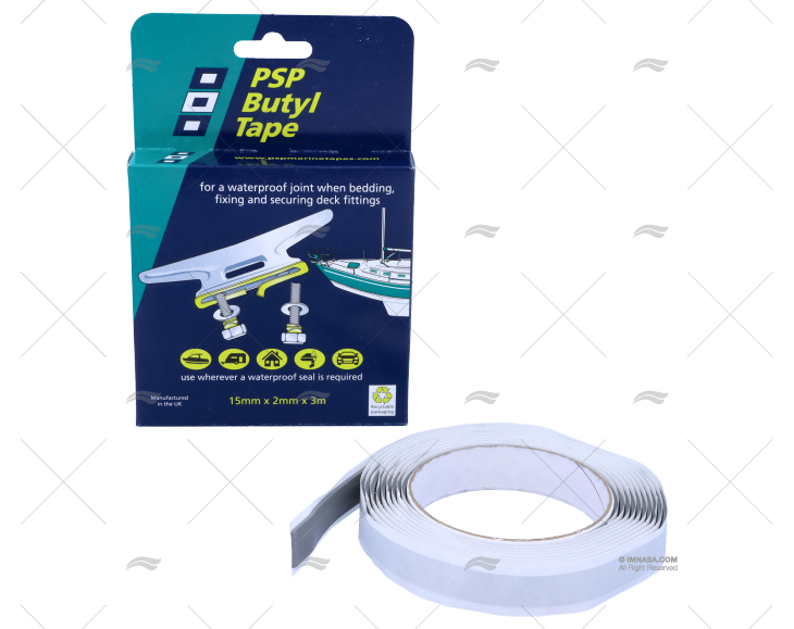 NASTRO SIGILLANTE BUTYL 15x2x3mm PSP TAPES