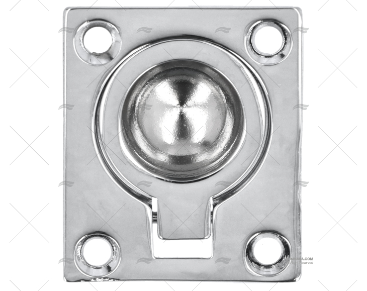 RING PULL FLUSH MOUNT S.S. 45x38mm