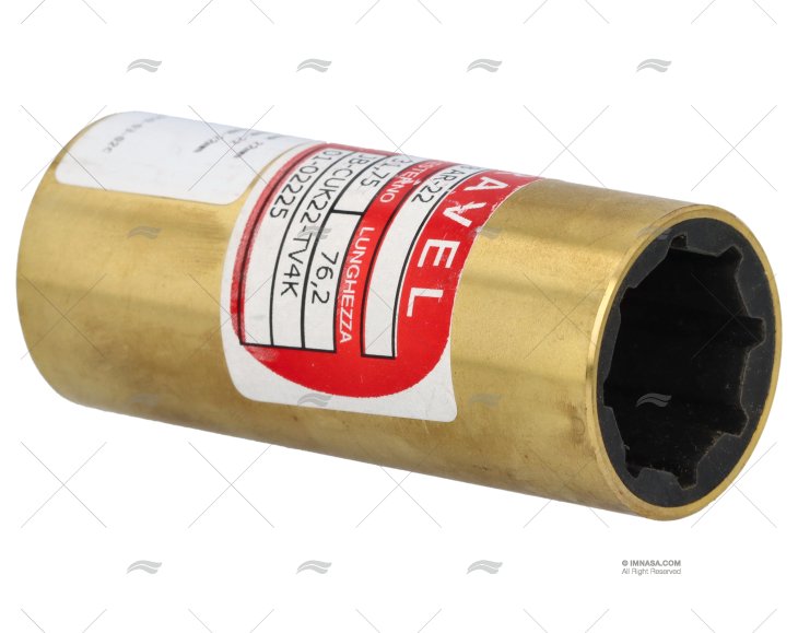 CUSCINETTO OTTONE-GOMMA 8AR 22mm ACCIAIO CARAVEL