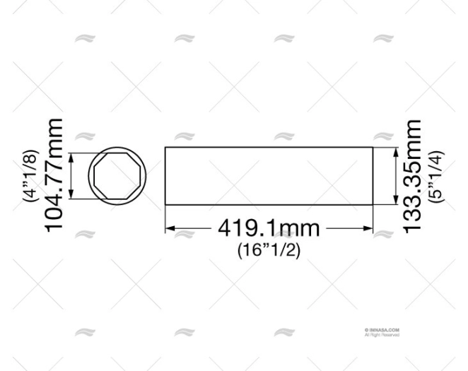 ROLAMENTO LATÃO-BORRACHA 10AS 4"1/8 EOLI CARAVEL