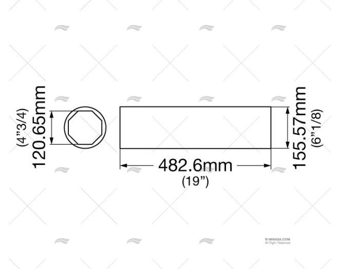CUSCINETTO OTTONE-GOMMA 10AS 4"3/4 FIOR CARAVEL