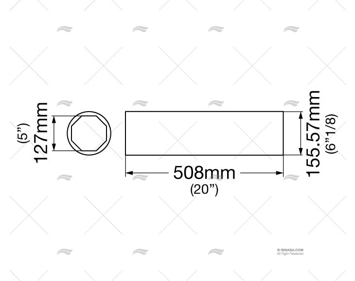 SHAFT BEARING BRASS-RUB. 10AS-5" FROS CARAVEL