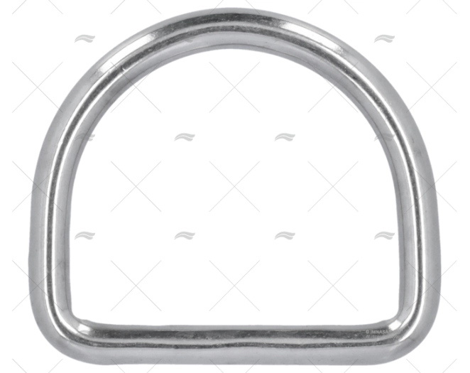 ANELLO 1/2 TONDO 6x45mm INOX