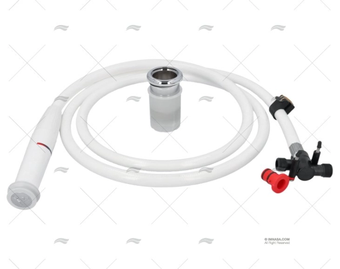 DUCHE TWIST C/BASE RETA MISTURADOR 2,5m WHALE