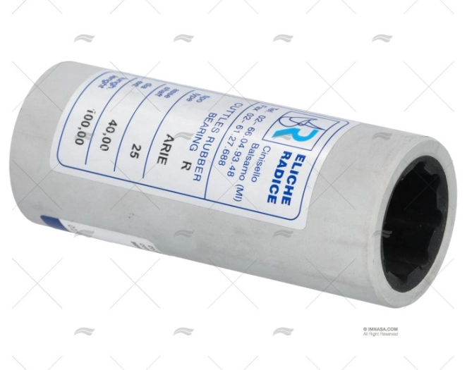 CUSCINETTO FIBRA-GOMMA 25x40x100mm ELICHE RADICE