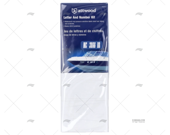 KIT LETRAS & ALGARISMOS 148pçs BRANCO ATTWOOD