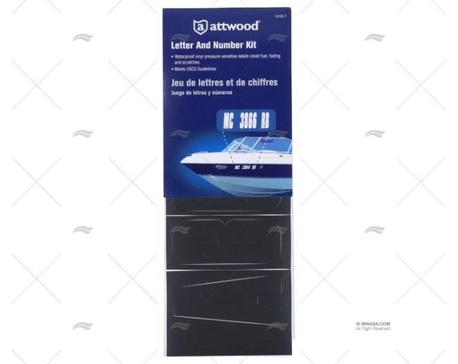 KIT LETTERE & CIFRE 148pz NERO ATTWOOD