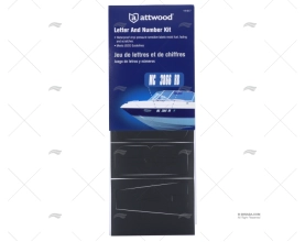 KIT LETRAS & NÚMEROS 148pçs PRETO ATTWOOD