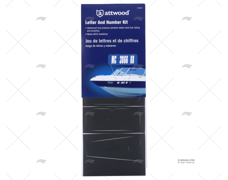 KIT LETTERE & CIFRE 148pz NERO ATTWOOD