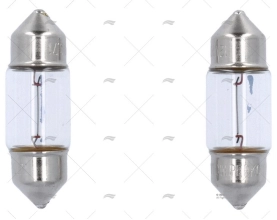 LÂMPADA FESTOON 12V 10  W    2UND. PERKO