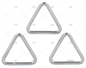 ARGOLA TRIÂNGULO 6x50mm INOX  (3un)