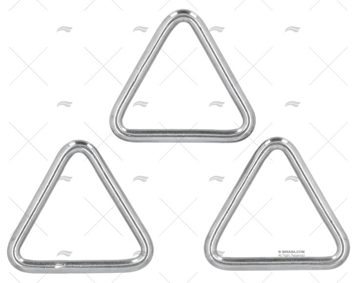 ARGOLA TRIÂNGULO 6x50mm INOX  (3un)
