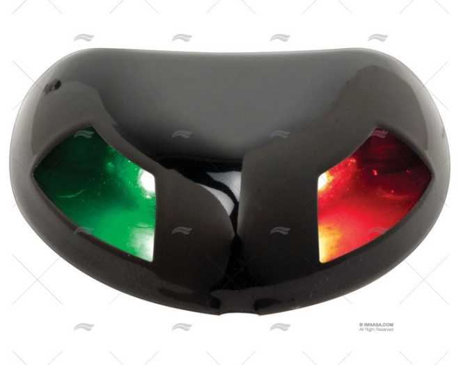 LUZ DE NAVEGAÇÃO BICOLOR LED 12V PRETA PERKO