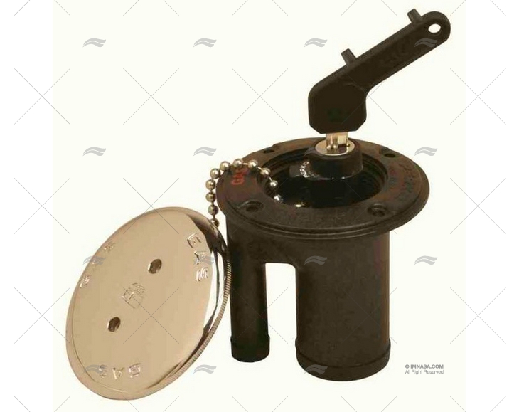 TAMPÃO GÁS PRETO INCLINADO VENTILADO 1"1/ PERKO