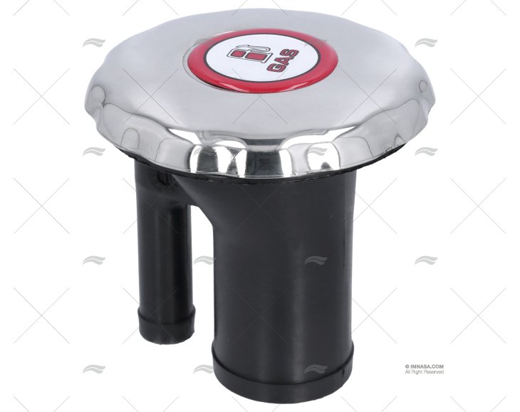 TAMPA GAS RECTO SS VENTILADO 1"1/2 PERKO