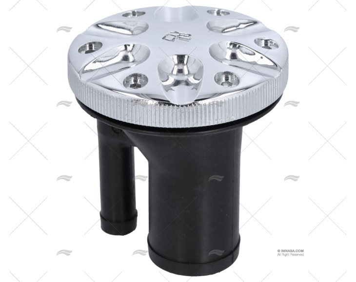 CHROMED GAS STRAIGHT FILL VENTED 1"1/2 PERKO