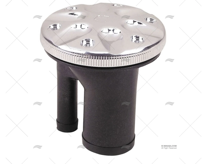 TAPPO ACQUA DRITTO CROMATO VENTILATO 1"1/2 PERKO