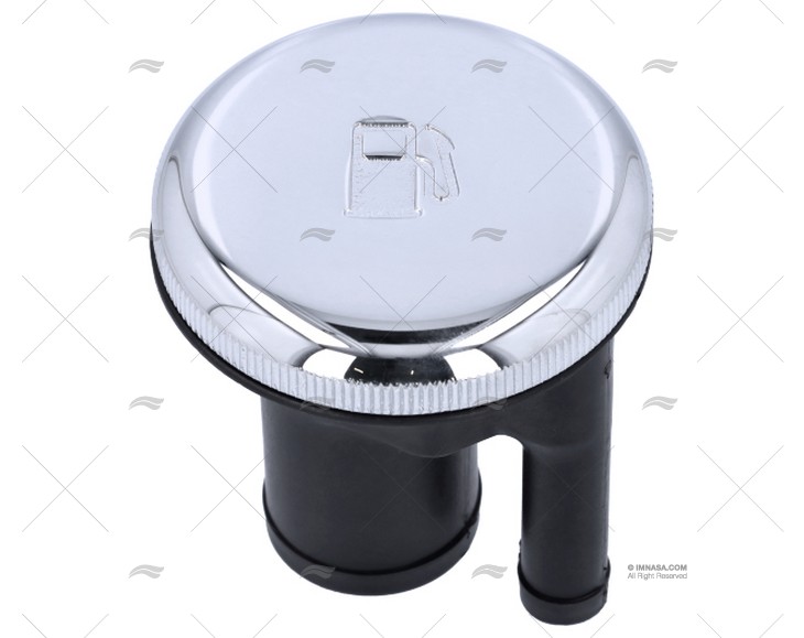 TAMPA GAS RECTO CROMADO VENTILADO 1"1/2 PERKO