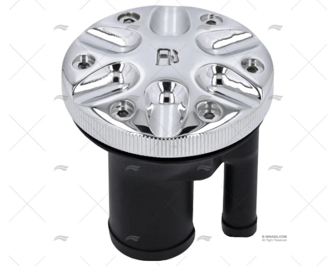 TAMPÃO GÁS VPR RETO CROMADO VENTILADO 1" PERKO