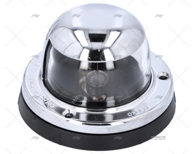 CHROME SURFACE MOUNT MASTHEAD LIGHT 12V PERKO