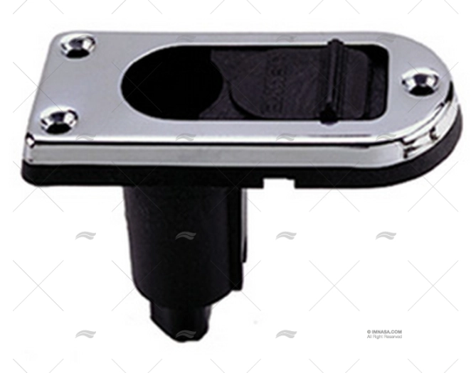 BASE PER LUCE TUTTO ORIZZ. INOX 2 PIN PERKO