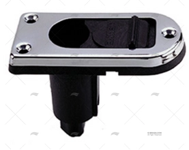 BASE PARA LUZ TODO HORIZ. INOX 2 PINOS PERKO