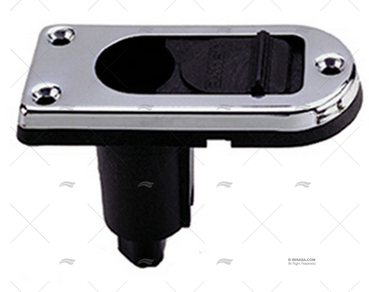 BASE PARA LUZ TODO HORIZ. INOX 2 PINOS PERKO