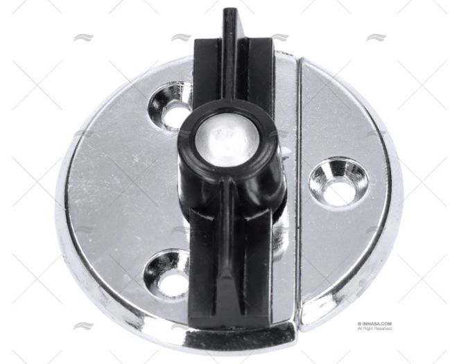 FECHO PORTA PASSO PLÁSTICO PRETO PERKO
