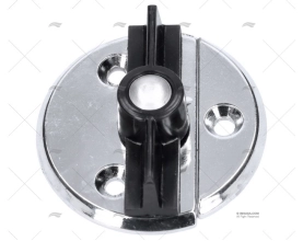 FECHO PORTA PASSO PLÁSTICO PRETO PERKO