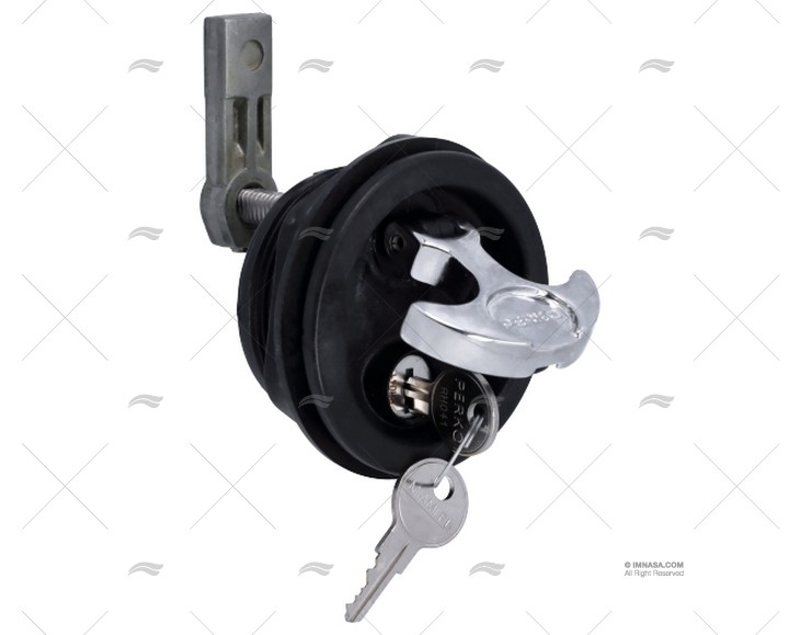 CHIUSURA NERO/CROMATO C/CHIAVE 1\"1/4-1\"-7 PERKO