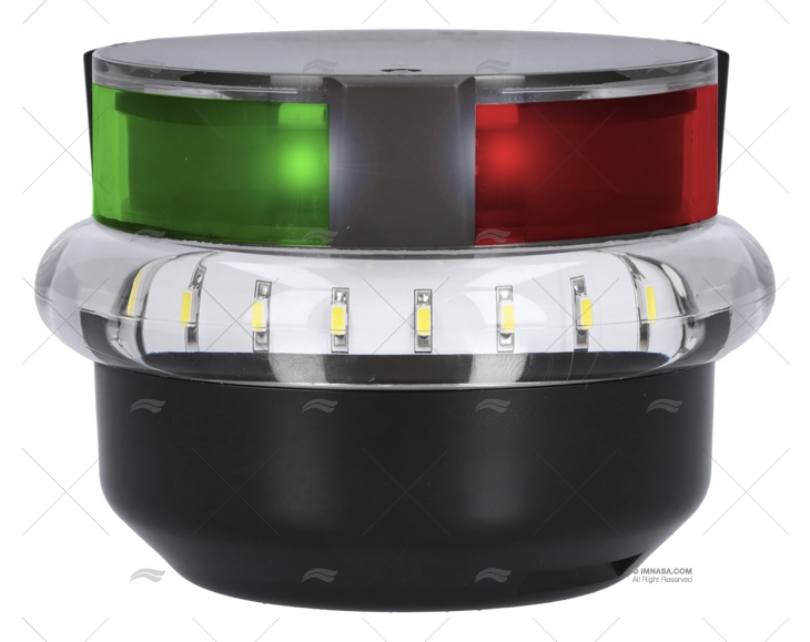 LUCE DI NAVIGAZIONE A LED 2NM 12/24V TRICOLORE