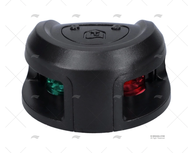LUZ NÁUTICA OVAL BICOLOR PRETA H 1MN ATTWOOD