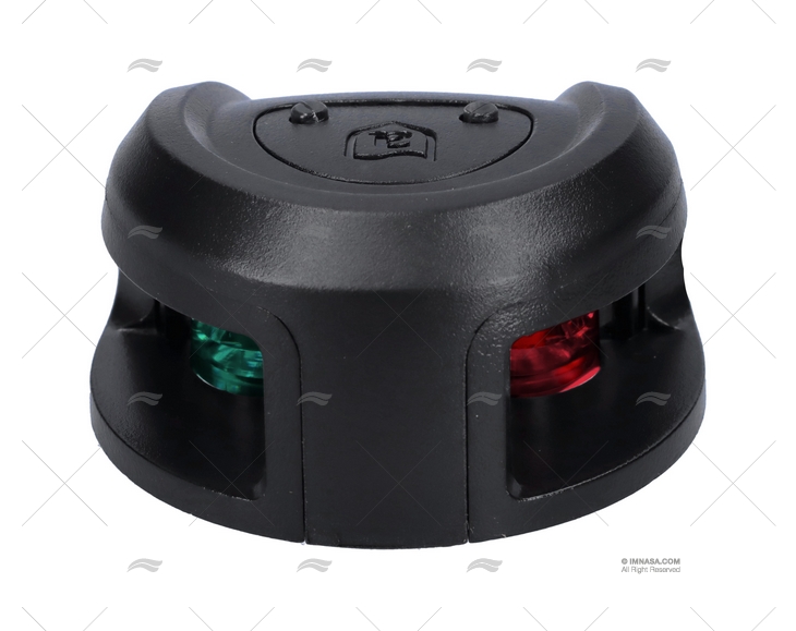 LUZ NÁUTICA OVAL BICOLOR PRETA H 1MN ATTWOOD