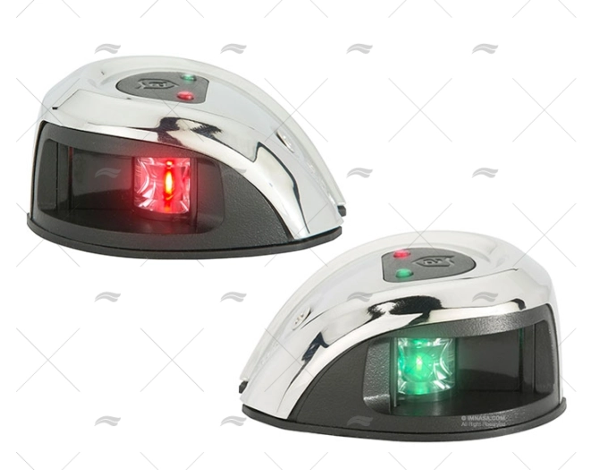 LUCE NAV OVALE BABORDO/TRIBORDO COPPIA INOX H 1 ATTWOOD