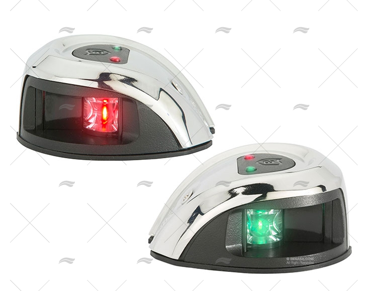 LUCE NAV OVALE BABORDO/TRIBORDO COPPIA INOX H 1 ATTWOOD