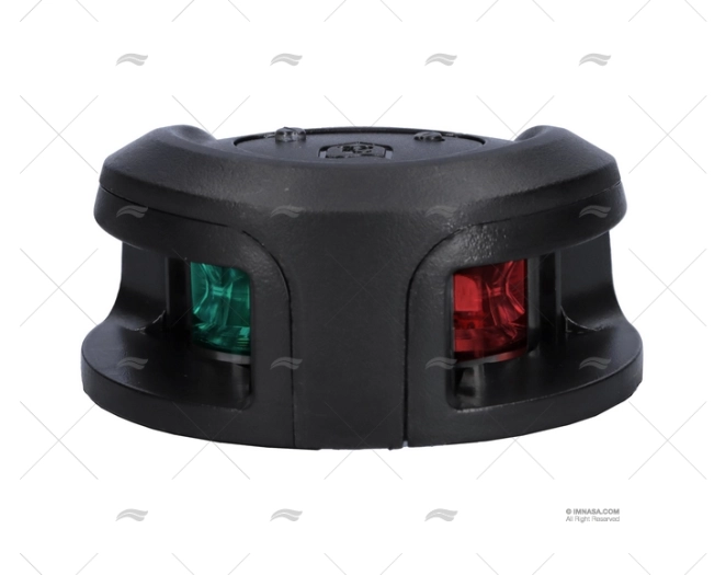 LUZ DE NAVEGAÇÃO REDONDA BICOLOR PRETA H 1MN ATTWOOD
