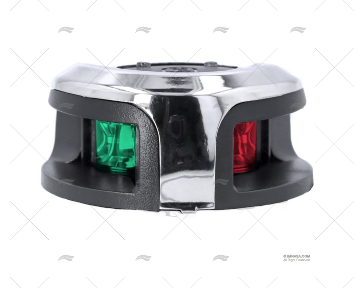 LUZ DE NAVEGAÇÃO REDONDA BICOLOR INOX H 2MN ATTWOOD