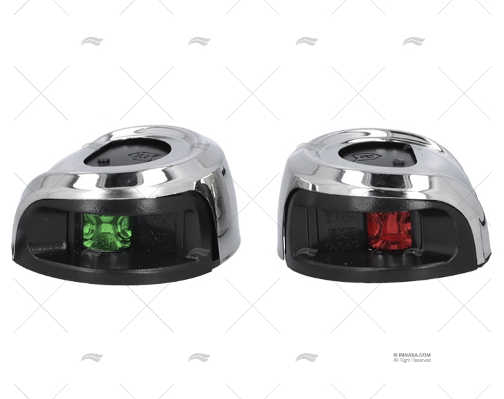 FEU DE NAV OVAL BICOLOR INOX H 2MN ATTWOOD