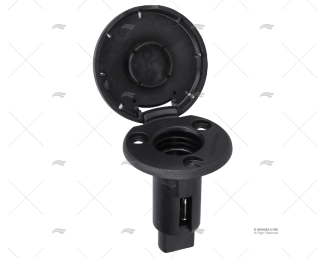 BASE ROTONDA NERA INOX 2 PIN 910R ATTWOOD