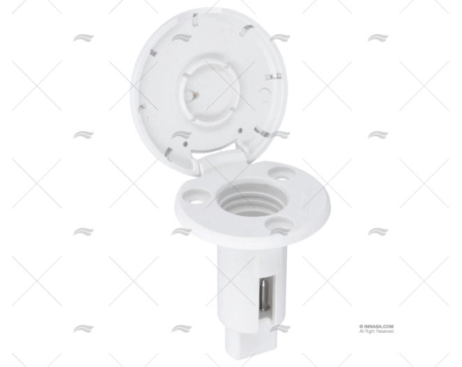BASE TONDA BIANCA INOX 2 PIN 910R ATTWOOD