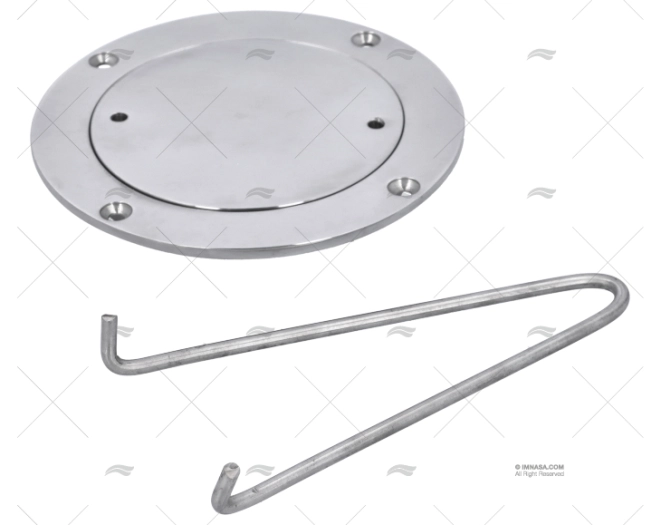 COPERCHIO PORTELLO DI ISPEZIONE INOX 147mm ESTERNO