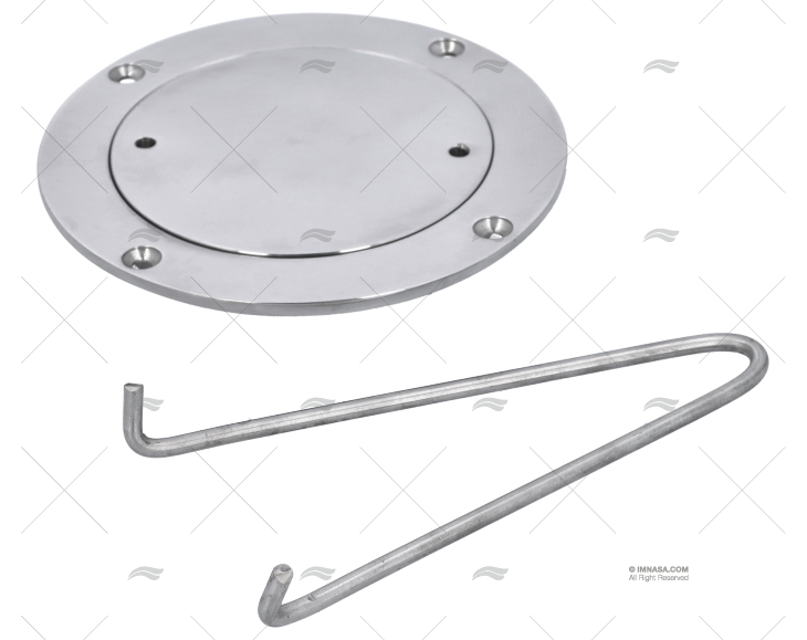 COPERCHIO PORTELLO DI ISPEZIONE INOX 147mm ESTERNO