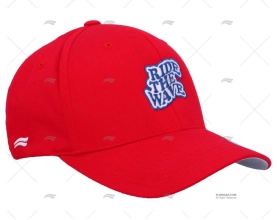 CASQUETTE ROUGE RIDE THE WAVE S-M