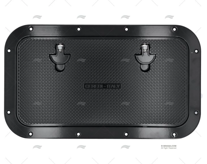 ACCESS COVER 600x350mm BLACK ALUMINIUM