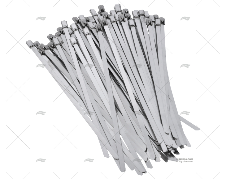 ABRAZADERA INOX W4 200mm X 4,6mm (100u) NORMA