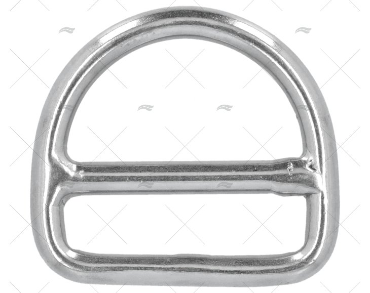 ANELLO 1/2 TONDO 6x50mm INOX