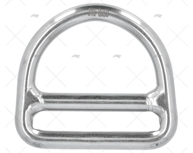 ANELLO 1/2 TONDO 8x50mm INOX (1pz)