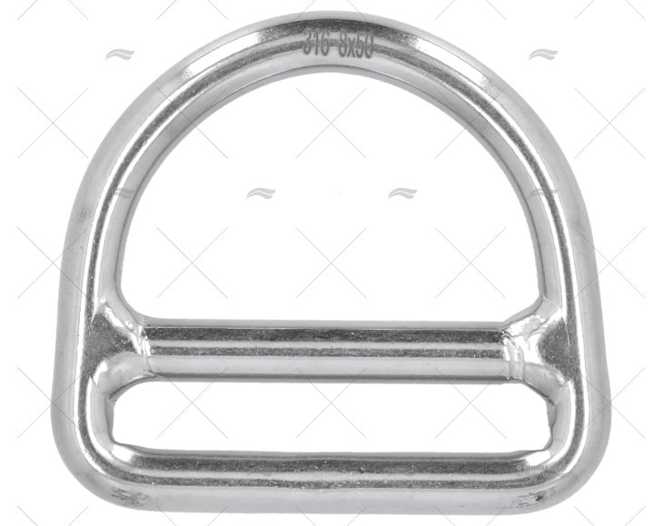 ARGOLA 1/2 REDONDA 8x50mm INOX (1un)