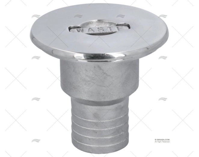 TAPPO SCARICO 38mm INOX COPERCHIO 89mm